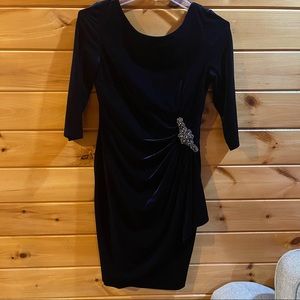 Navy blue Alex Evenings midi dress